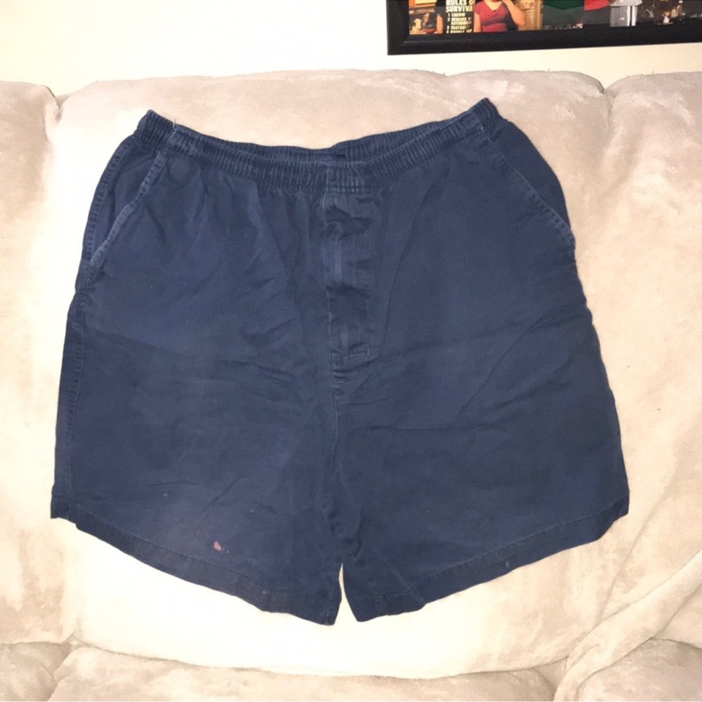 Basic editions medium Men's Navy Blue Shorts stained